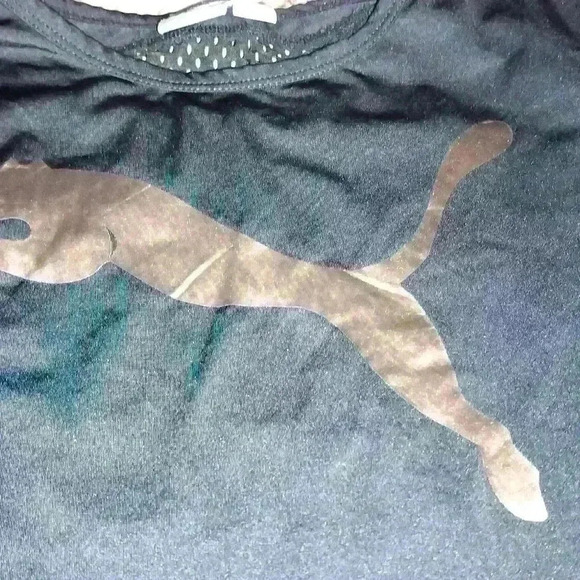 Girls dry fit puma long sleeve size large 12-14 copper and black - Picture 3 of 6